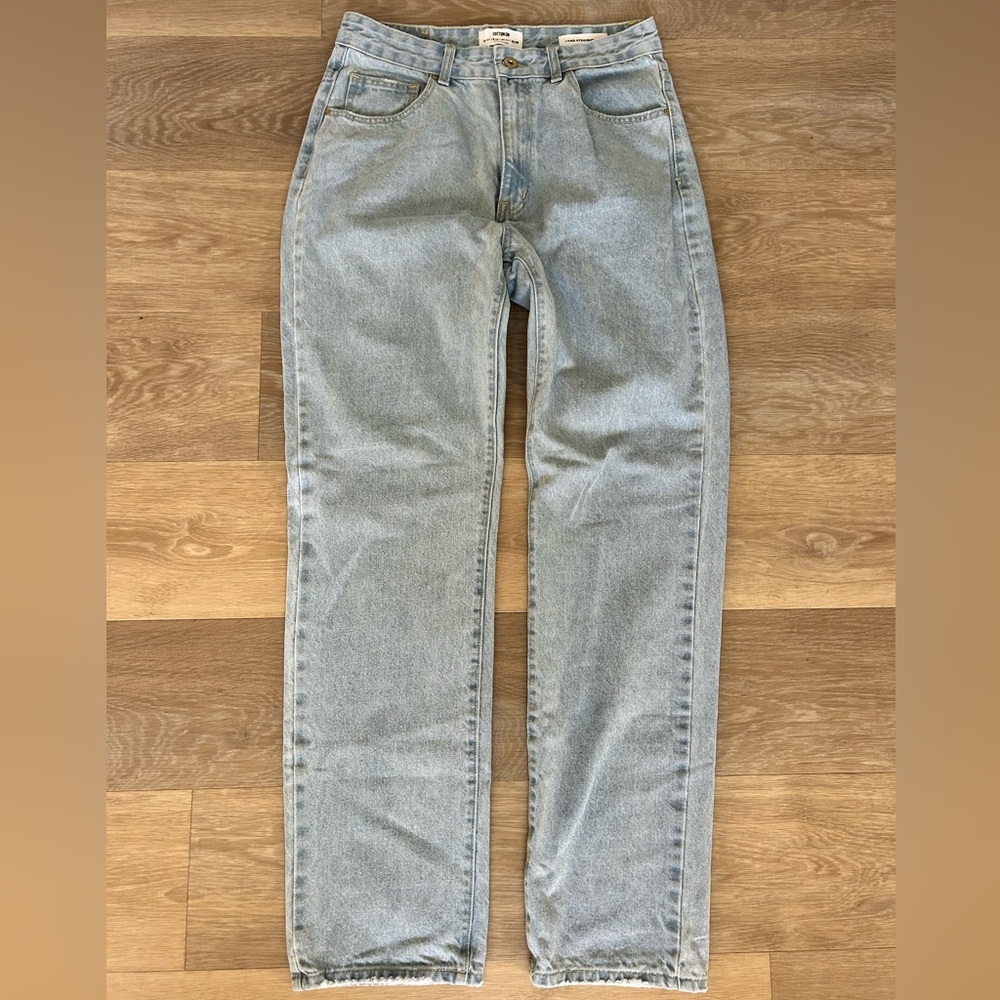 Cotton On Long Straight Leg Jeans – Light Wash